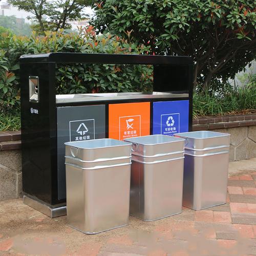 青海省分类垃圾桶批发厂家西宁市户外垃圾桶规格尺寸海东市环卫果皮箱